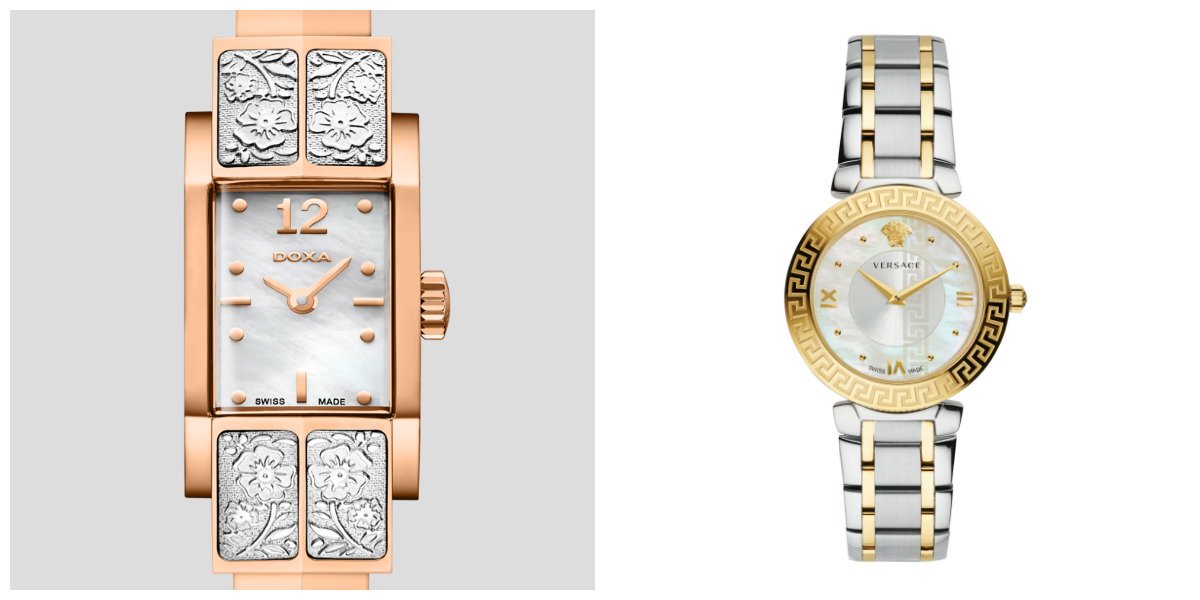 מימין לשמאל: VERSACE ו DOXA לחורף הקרוב. יח"צ