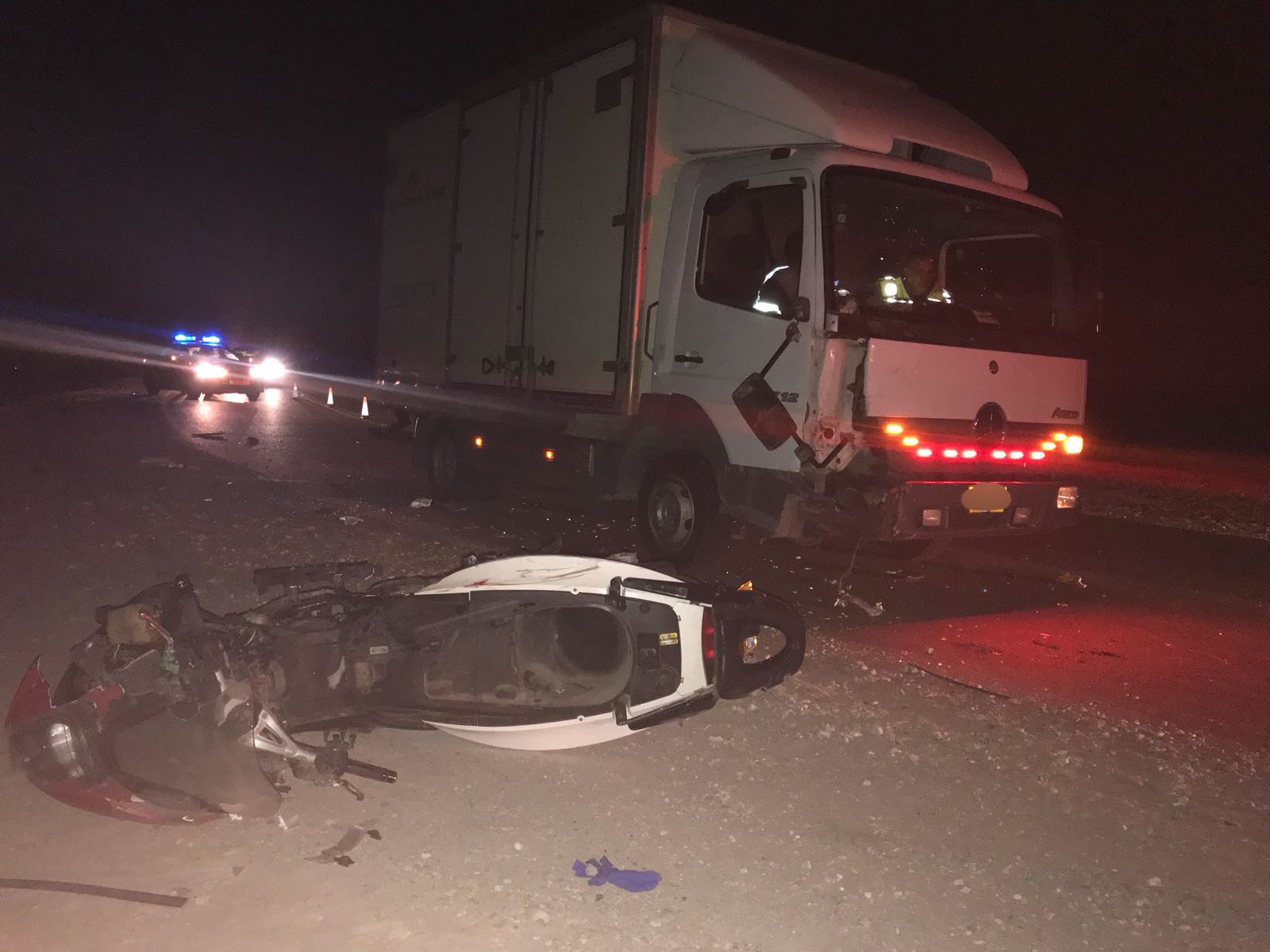 צילום מזירת התאונה: דוברות משטרה