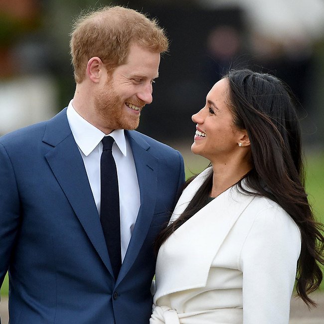 הנסיך הארי ומייגן מרקל. צילום: AFP