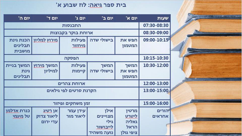 מערכת בית ספר גיאה