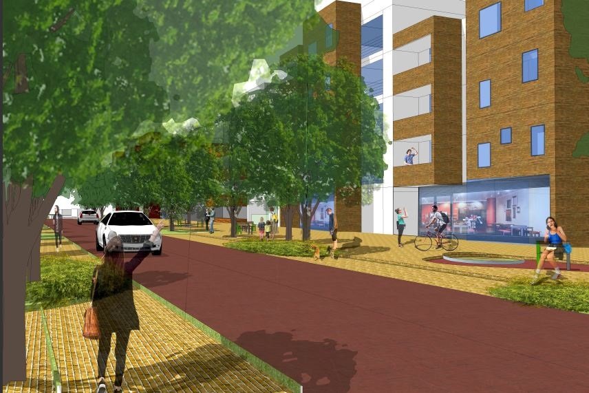 רחוב העסקים שכונה מערבית