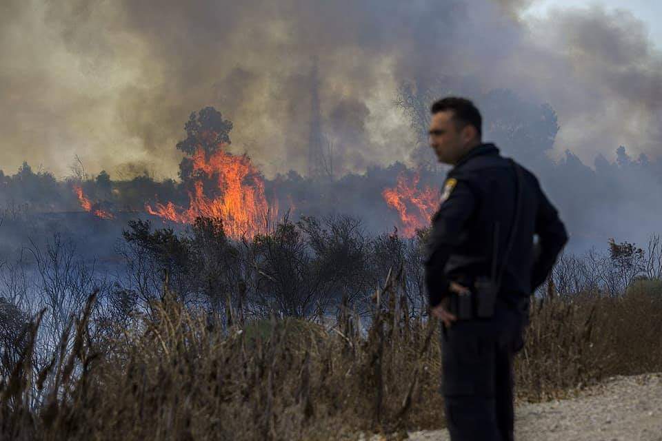 שריפה בנחל שקמה 
