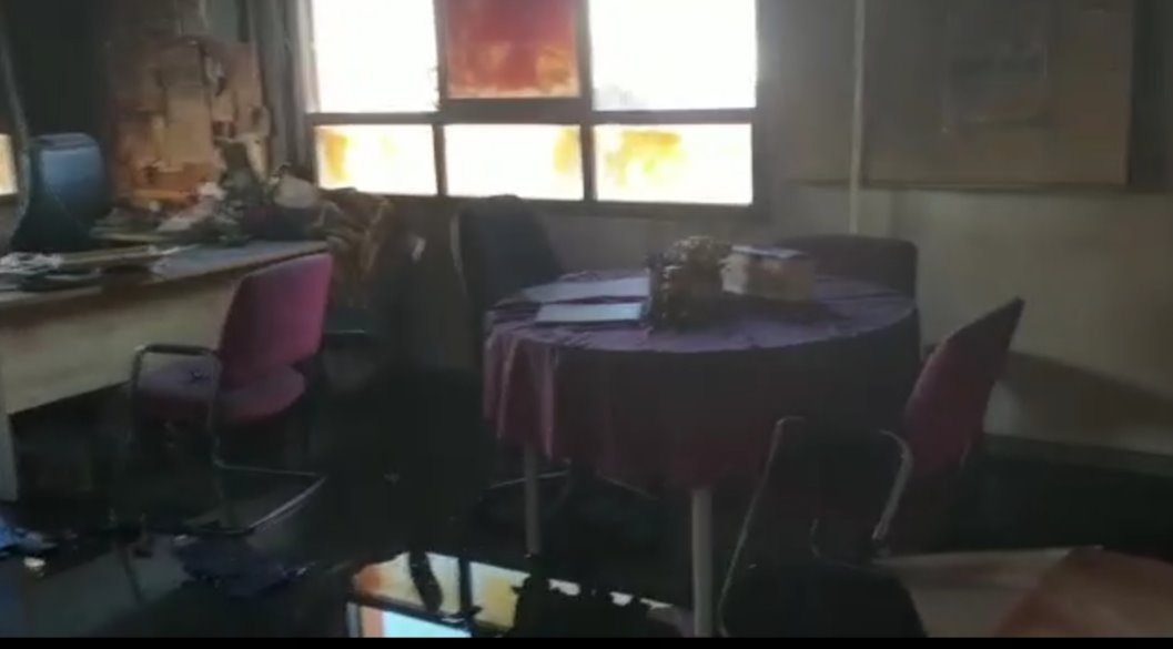 שריפה בחדר מורים בית ספר נועם בני דקלים