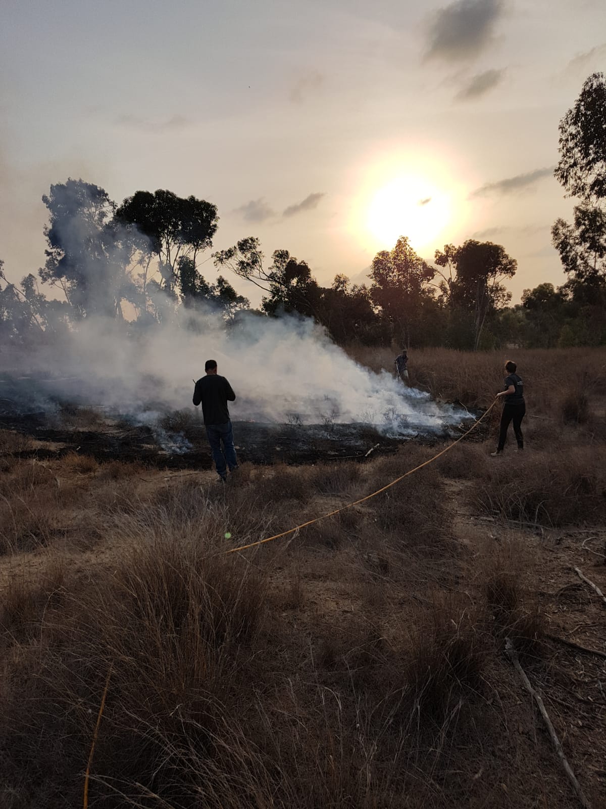 שריפה בעוטף עזה 