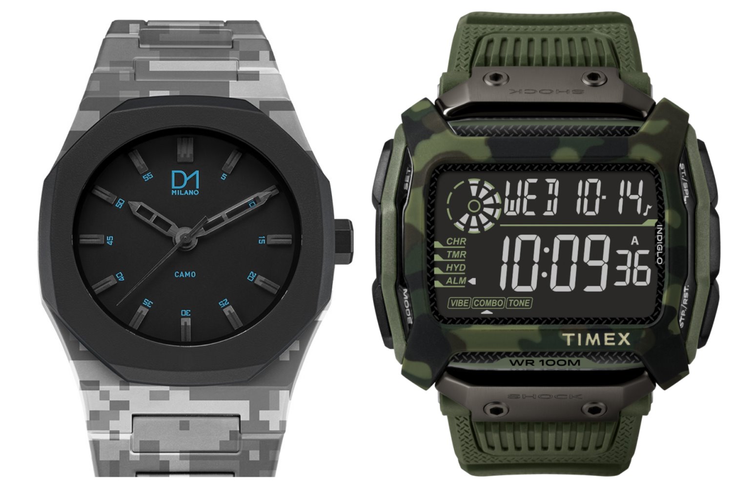 TIMEX לקבוצת יבנה, 599 שקלים, יח"צ. D1 Milano, 790 שקלים, יח"צ.