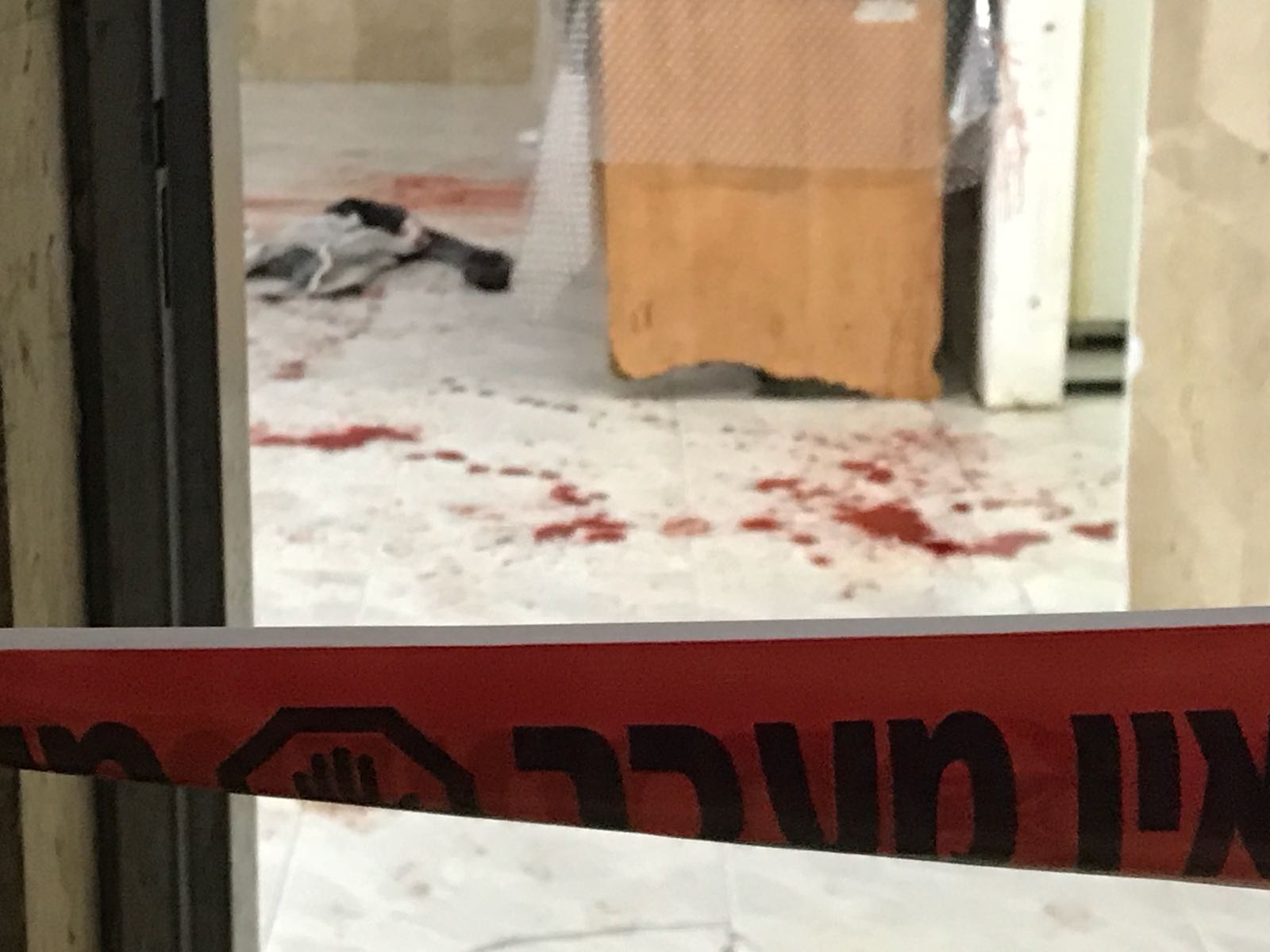 צילום מזירת הרצח : דוברות משטרה