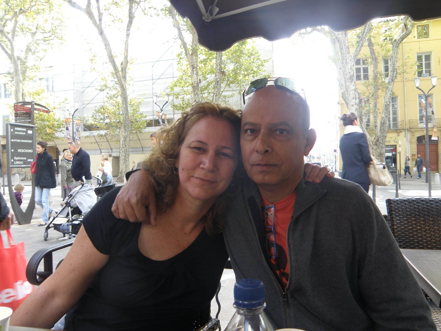 "עוד לא ירד האסימון". עם הבעל דורון, צילום: אלבום משפחתי