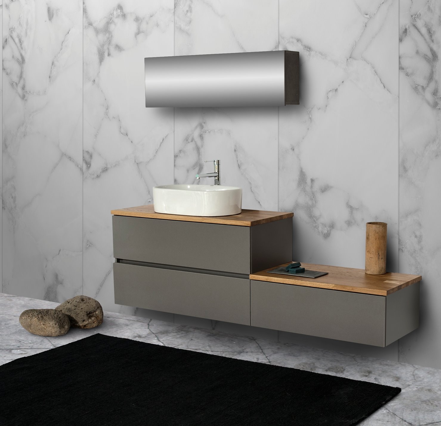 ארון אמבטיה מדורג מסדרת היי סטנדרד, מחיר 2,660 שקלים. צילום: עודד סמדר