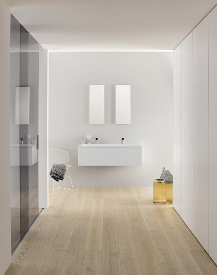 חדר רחצה מינימליסטי של המותג הגרמני Alape בלעדית ב- HeziBank