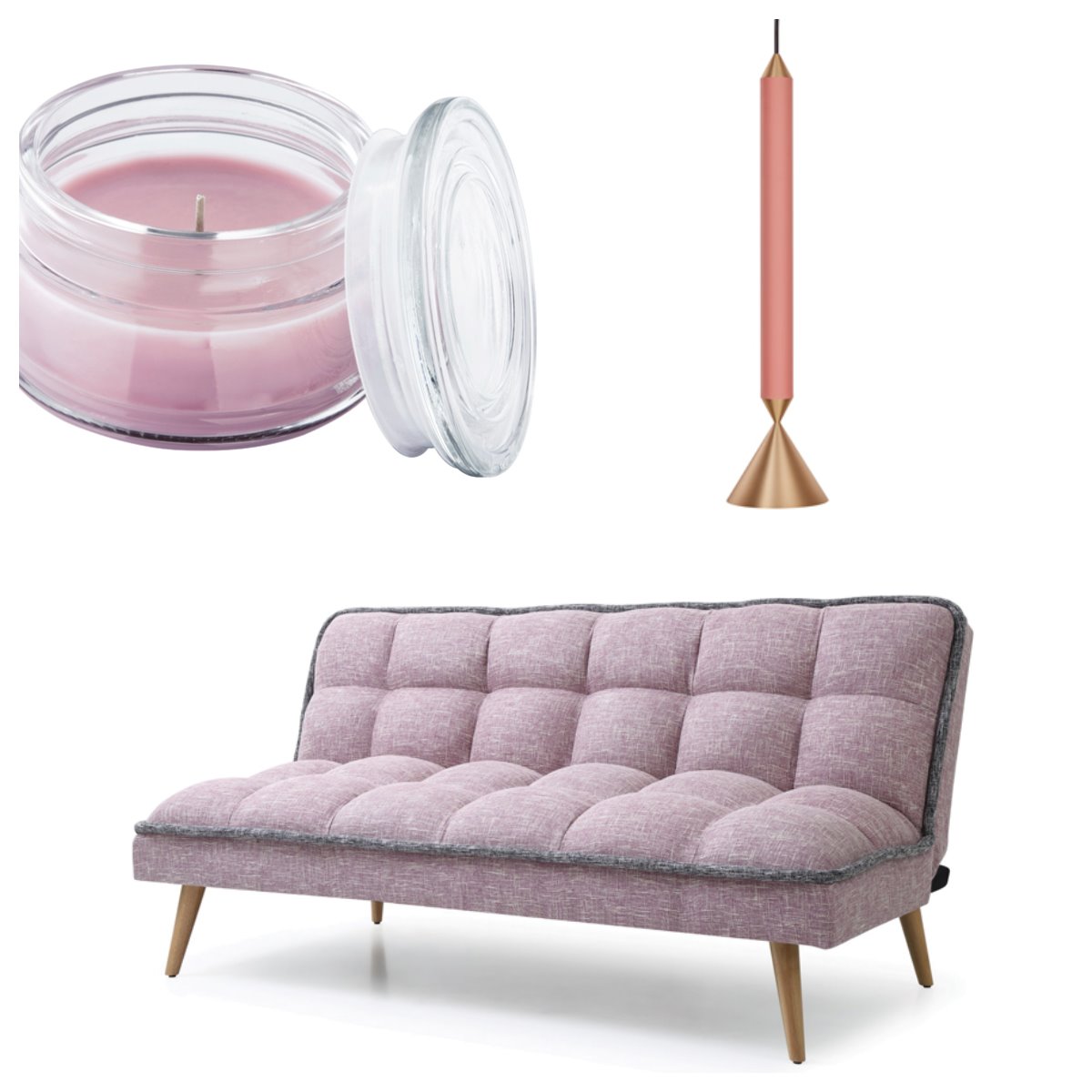 גוף תאורה, כלי אור  5,816 שקל. נר ריחני בכוס, איקאה, 15 שקל. ספת גלוריה, הרמוניה לבית, 1,500 שקל, צילום: אסף לוי.