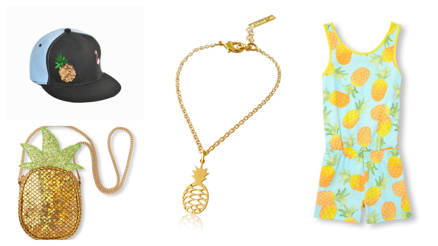 אוברול children's place, 59.90 שקל, יח"צ. צמיד של שלומית אופיר, 90 שקל, צילום: שלומית אופיר. כובע אננס SELECT, 19.90 שקל, יח"צ. תיק צד children's place, 69.90 שקל, יח"צ. 