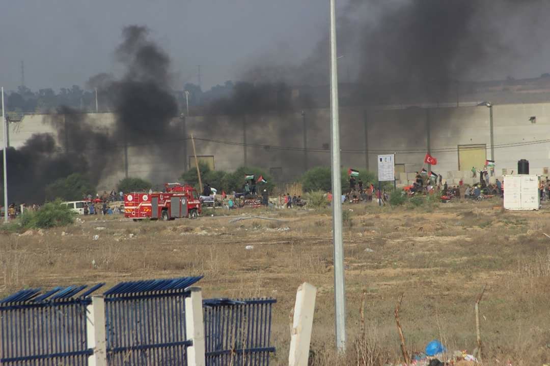 צילום מגבול רצועת עזה