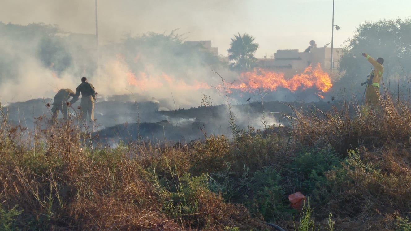שריפה בעוטף עזה 