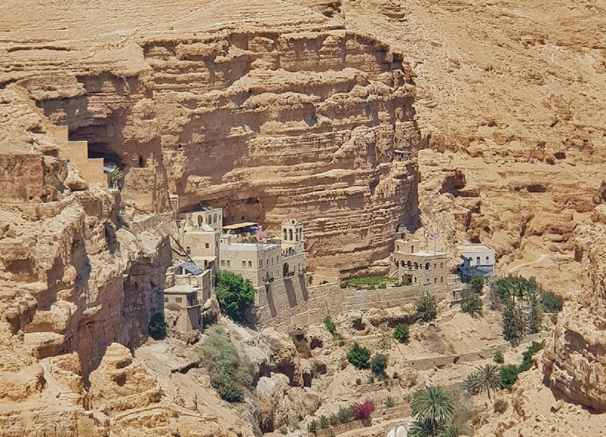 ואדי שלט מנזר סנט ג'ורג' - צילום אלדה נתנאל