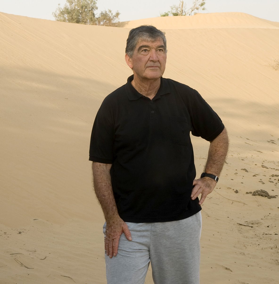 יגאל צחור. מלווה את עוטף עזה מאז שנפל בו הקסאם הראשון. צילום: עזרא צחור