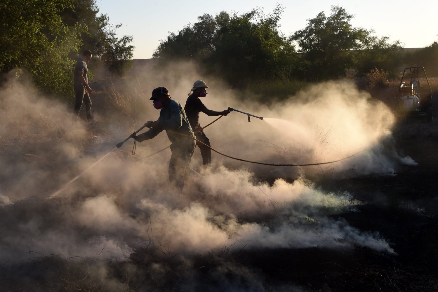 שריפה בעוטף. השנה האחרונה, שהתאפיינה בבלוני תבערה ובשרפת השדות, יצרה תחושת תסכול נוראית. צילום: חיים הורנשטיין
