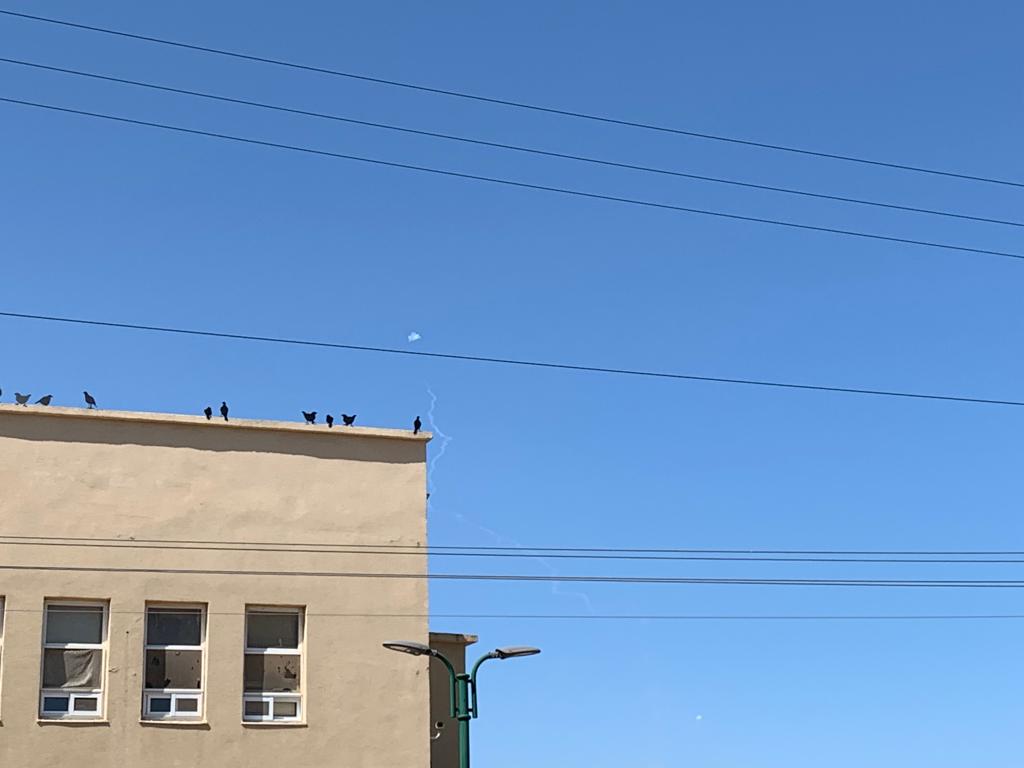 יירוט מעל כפר ורבורג-צילום ביטחון כפר ורבורג