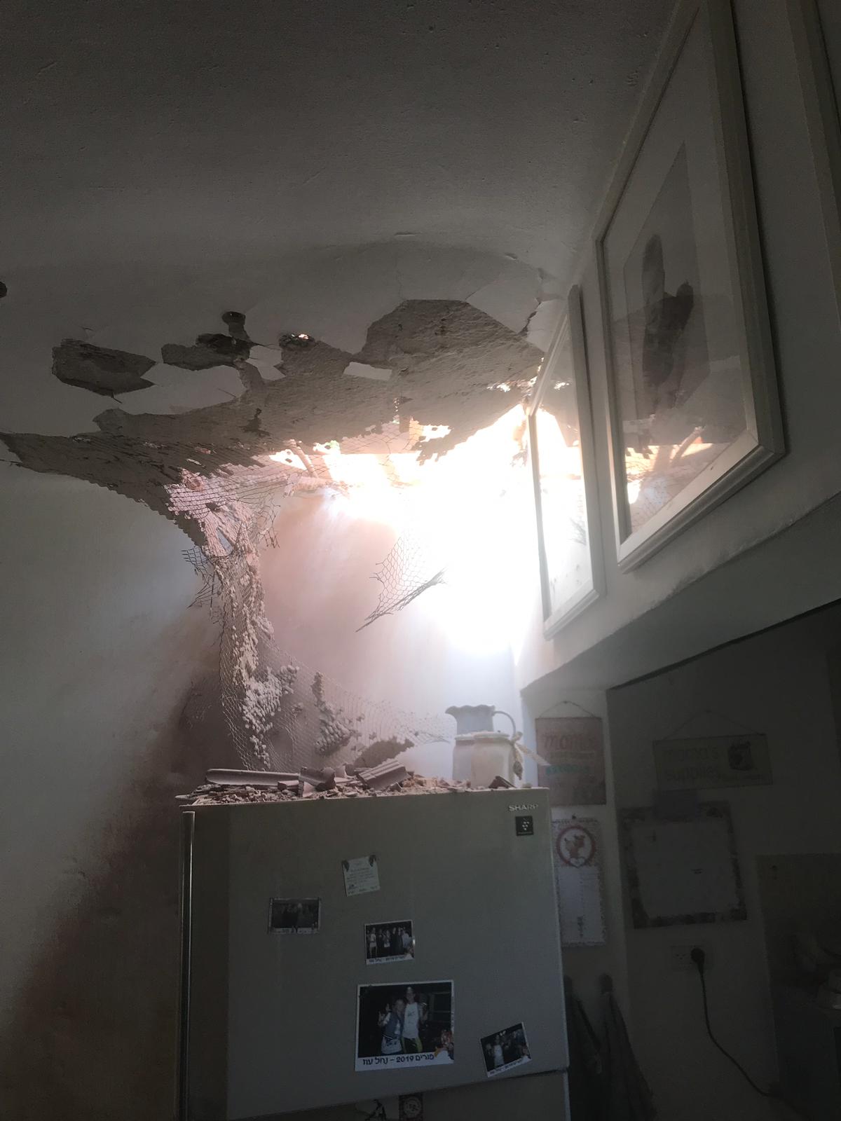 פגחעה ישירה בבית בנחל עוז קרדיט דוברות שער הנגב