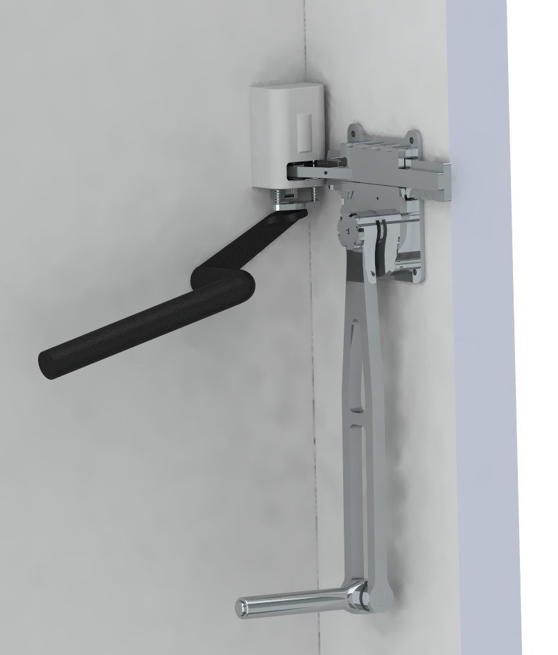 הדמיית המנגנון לנעילת הדלת | צילום: אביב דדוש