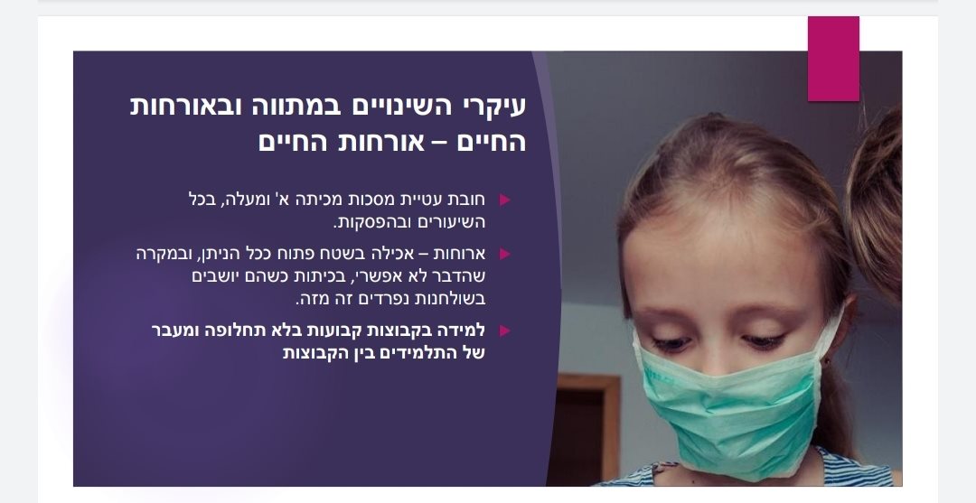 מתוך מצגת משרד החינוך