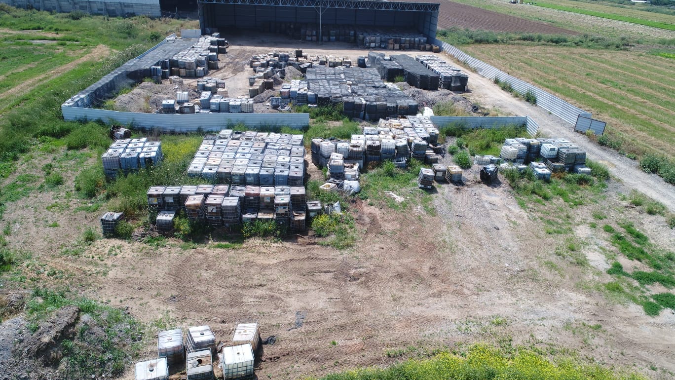 פינוי משק במושב גבעתי צילום המשרד להגנת הסביבה 