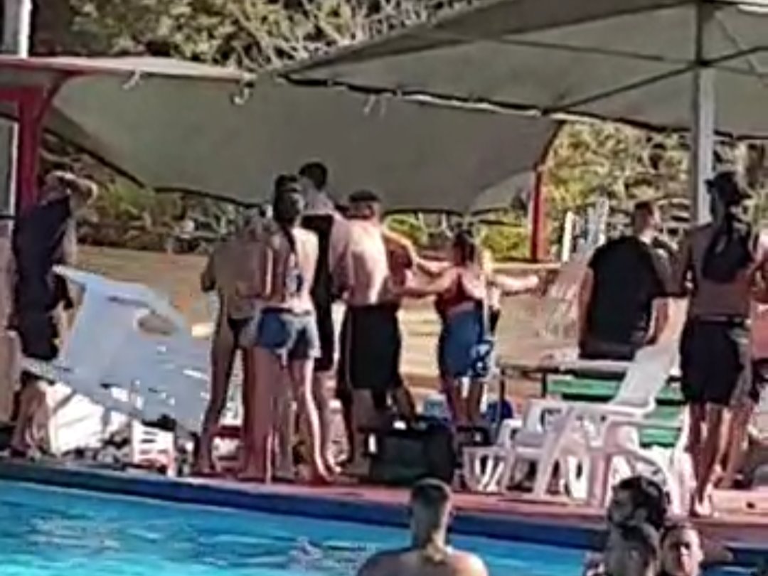 קטטה אלימה בבריכה במרחבים