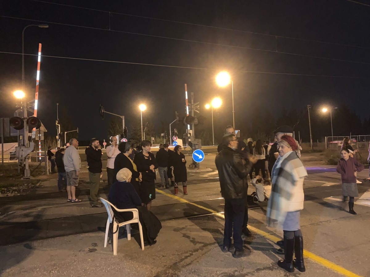 מחאה בצומת ניצנים צילום דוברות חוף אשקלון