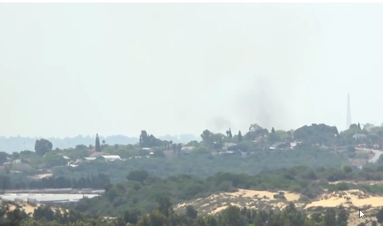 מיקום התקרית בגבול רצועת עזה