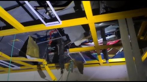 בית דפוס נפגע באשכול צילום דוברות משטרה