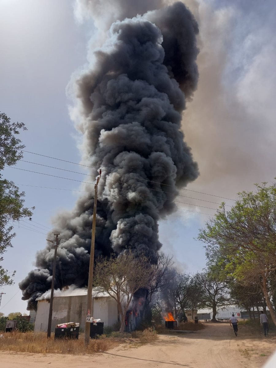 שריפה במפעל פרימר. קרדיט - מתנאל בושרי