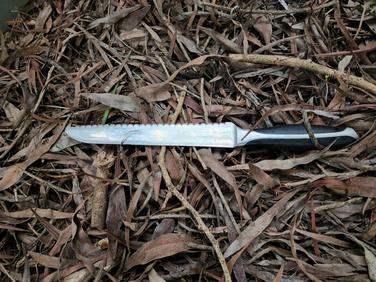 הסכין שאותרה בזירת הרצח