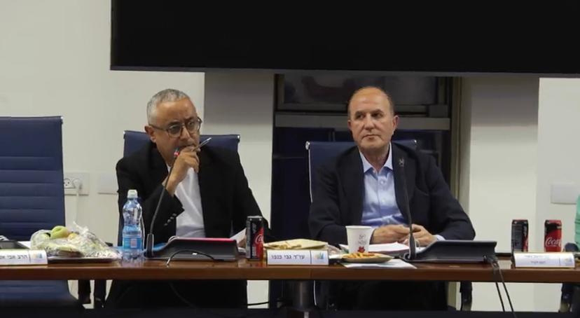 ישיבת מועצה - ראש העיר, לסרי והממ"ק , גבי כנפו