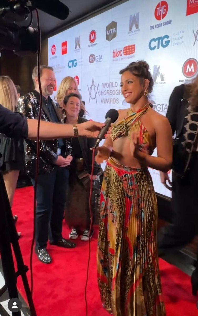 ב-World choreographers awards- Hollywood. צילום באדיבות המרואיינת