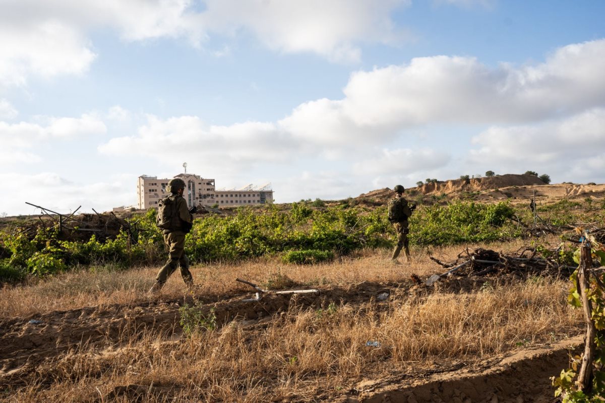תקיפה בעזה צילום דובר צה"ל 