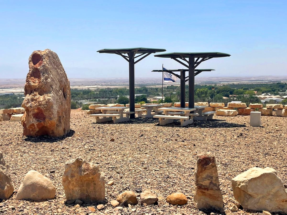 תצפית 'נוף צופר' החדשה בערבה התיכונה. קרדיט צילום- מועצה אזורית הערבה התיכונה