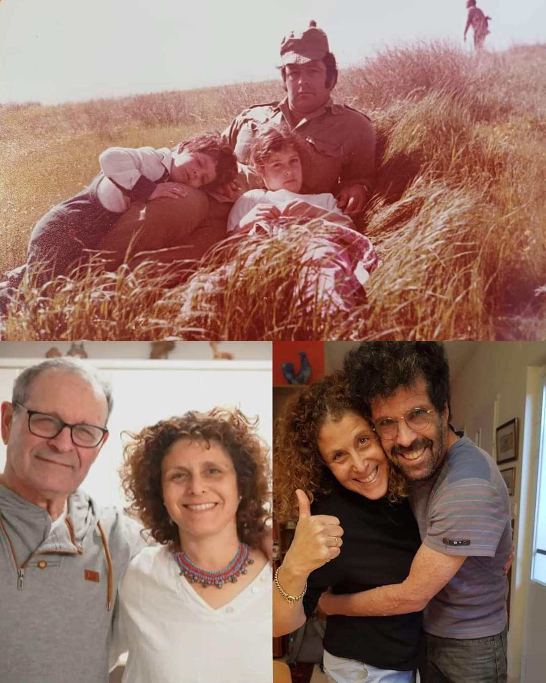 קרן מונדר עם אביה אברהם מונדר ז"ל