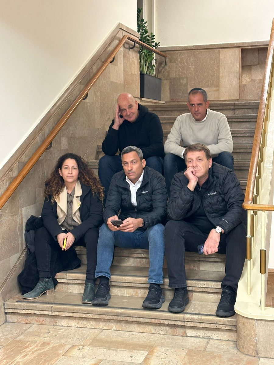 ראשי רשויות במחאה צילום: דוברות שדות נגב