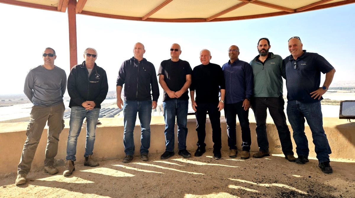 ביקור שר החקלאות בערבה התיכונה -קרדיט צילום מועצה אזורית הערבה התיכונה