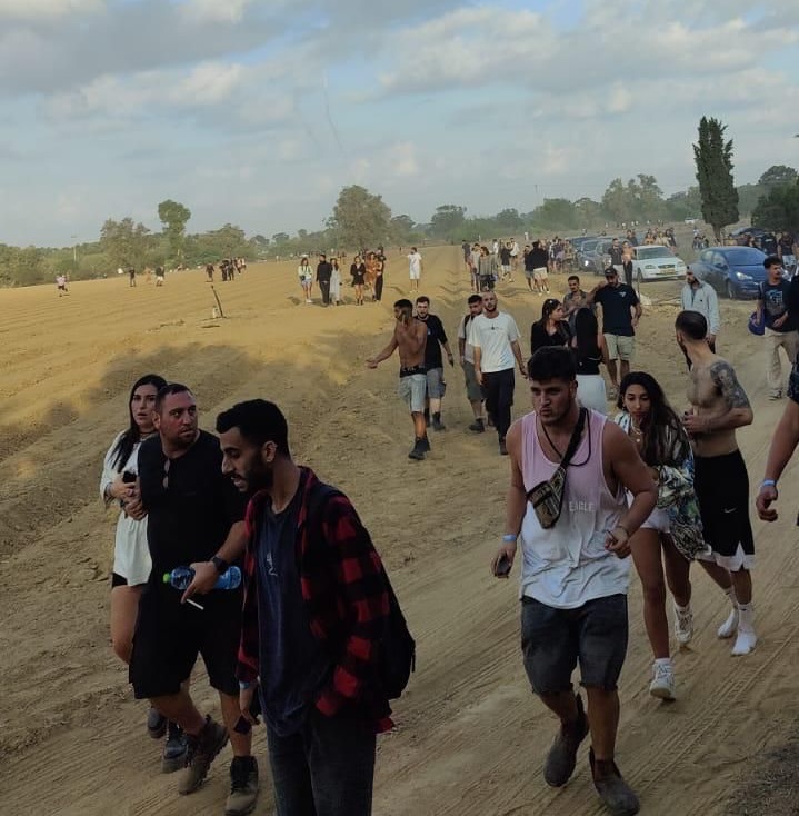 המנוסה בשדות העוטף בבוקר ה7 באוקטובר באדיבות המצולמת