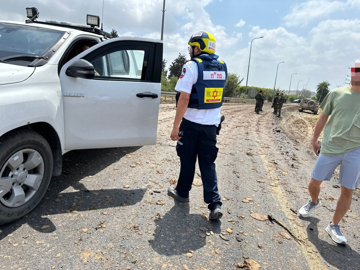 דוברות מד״א מהנפילה מצפון לאשדוד