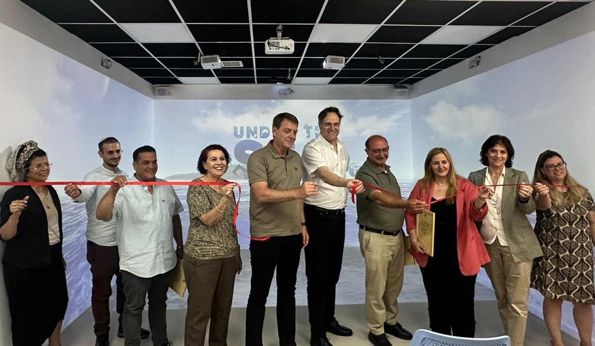 טקס גזירת הסרט במעבדת הדמיון בשדות נגב קרן אתנה