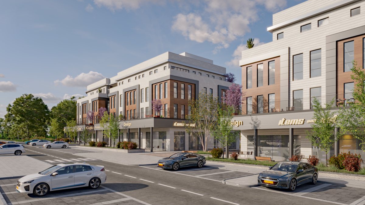 מתחם הבילוי והעסקים החדש GANYA שנבנה על ידי קבוצת צרפתי שמעון בגן יבנה קרדיט הדמייה סנפשוט