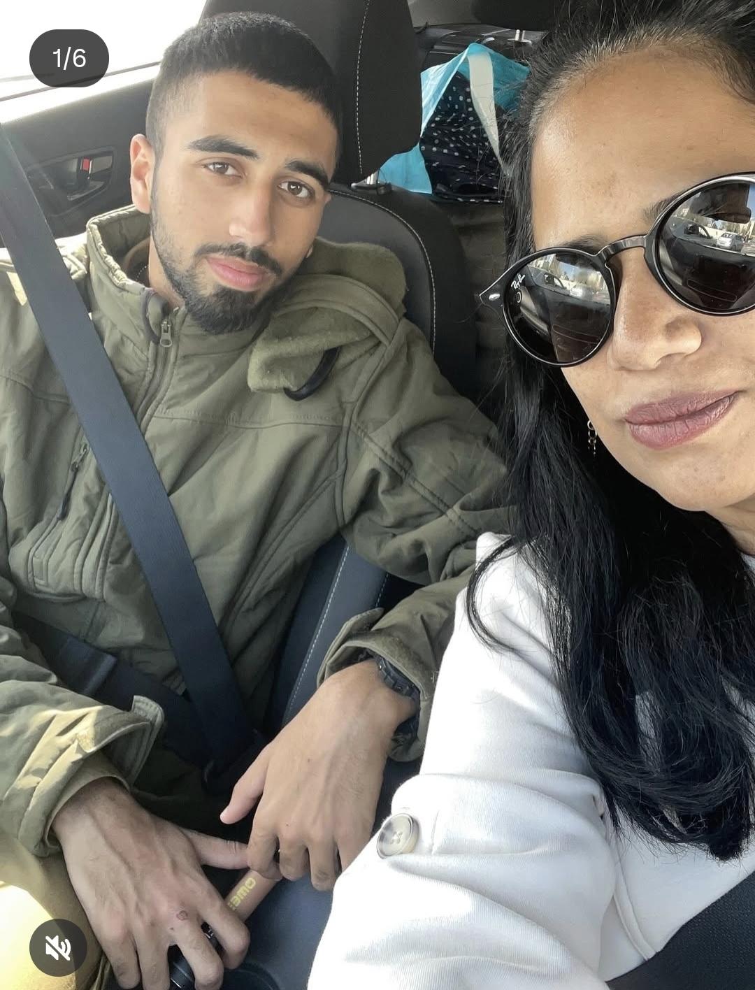 שרית ובנה בן כהן ז"ל. צילום: אינסטגרם