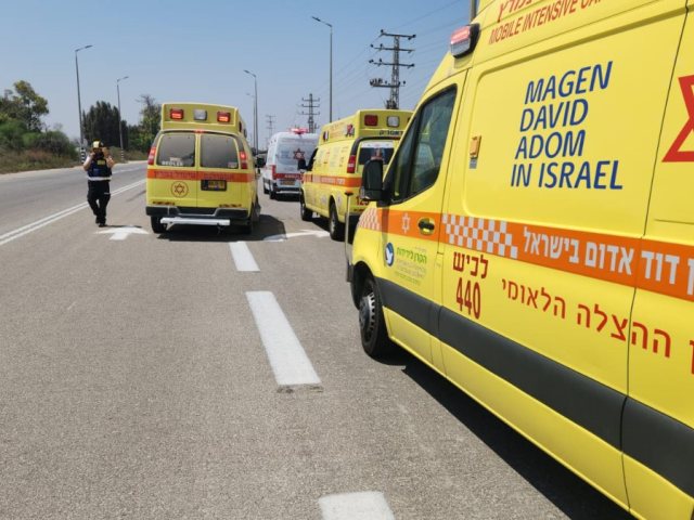 צוותי מד"א בסמוך לזירת ניסיון הפיגוע