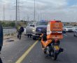 רוכב אופנוע נפצע בתאונת דרכים במחלף אשדוד