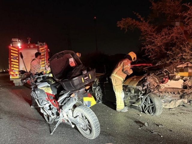 זירת התאונה - דוברות איחוד הצלה