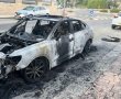 צפו בתיעוד: רכב הוצת בלב היישוב השקט - טעות בזיהוי או סגירת חשבונות?