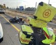 הערב: הולך רגל ורוכב אופנוע פצועים בתאונה קשה סמוך לכניסה הדרומית