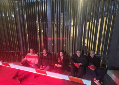 ראשי ראשויות מחוץ למשרד האוצר צילום: דוברות שדות נגב