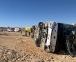 דרמה בכביש 40: אוטובוס התהפך סמוך למצפה רמון, 21 נפצעו